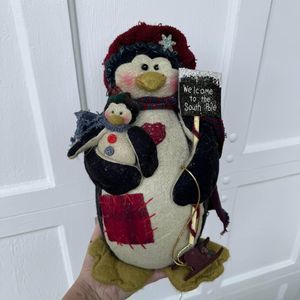 Vintage Coyne’s & Co. Mother Brown’s Homespun “Patty & Petey Penguin” Figurine